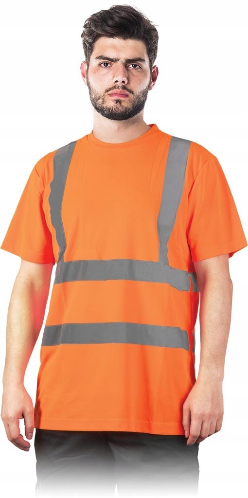 Reis INNY T shirt odblaskowy S pomarańczowy 116L478