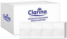 Serwetki białe do dyspensera 17x17 cm, 400 sztuk