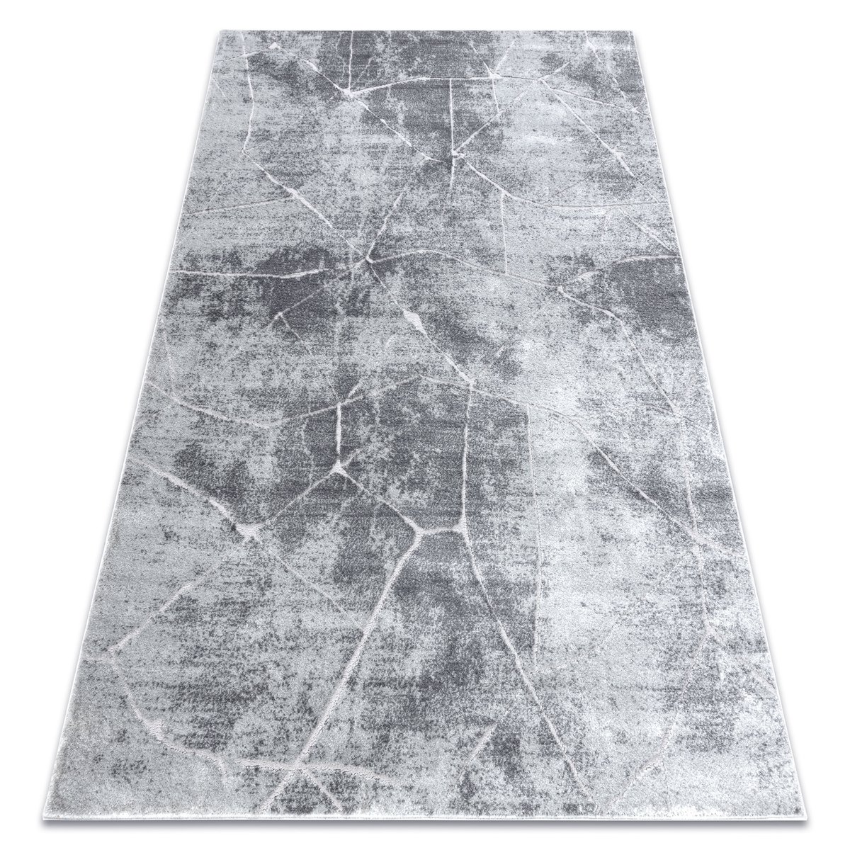 Dywan MEFE nowoczesny  2783 Marmur - Strukturalny, dwa poziomy runa szary, 120x170 cm