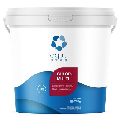 Tabletki do basenu AQUASTAR Chlortix Multi 3 kg