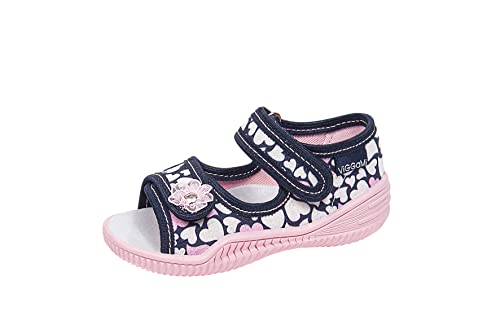 Vi-GGa-Mi Dziewczęce Ania S kapcie, Dark Blue Pink, 24 EU