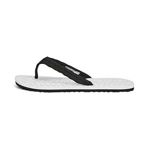 PUMA Męskie klapki Epic Flip V2 Logo Power Flop, Puma Biały PUMA Czarny Cool Mid Gray, 51 EU