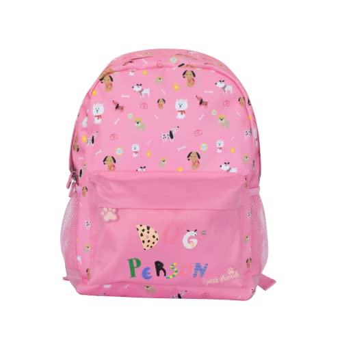 Ambar Plecak szkolny Dog Person Pink, Różowy, Talla única, Casual