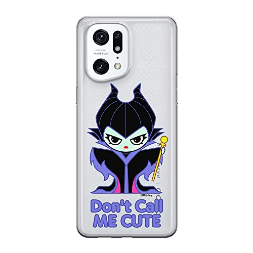 ERT GROUP etui na telefon Oppo FIND X5 PRO, case oryginalny i oficjalnie licencjonowany przez Disney, wzór Maleficent 003, optymalnie dopasowane, plecki z TPU częściowo przeźroczyste