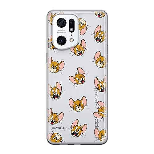 ERT GROUP etui na telefon Oppo FIND X5 PRO, case oryginalny i oficjalnie licencjonowany przez Tom & Jerry, wzór 008, optymalnie dopasowane, plecki z TPU częściowo przeźroczyste