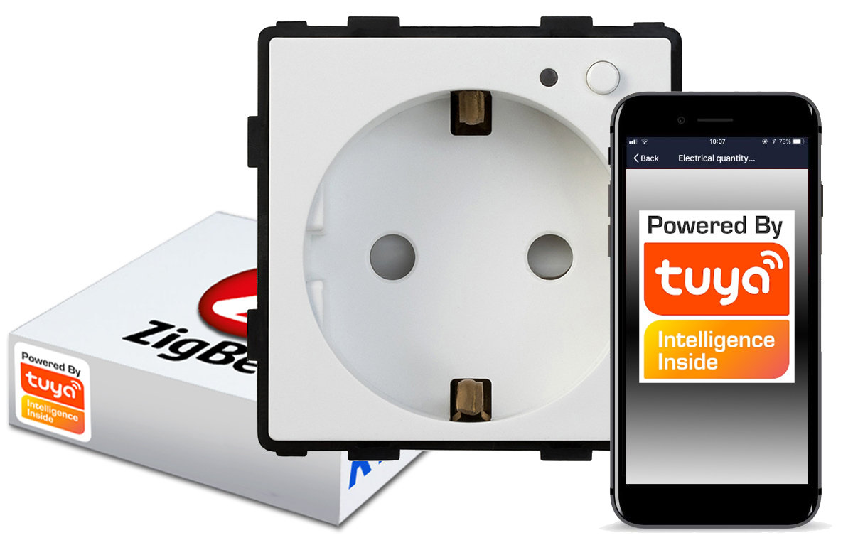Gniazdko Inteligentne Ścienne Zigbee Tuya Rtx Sh