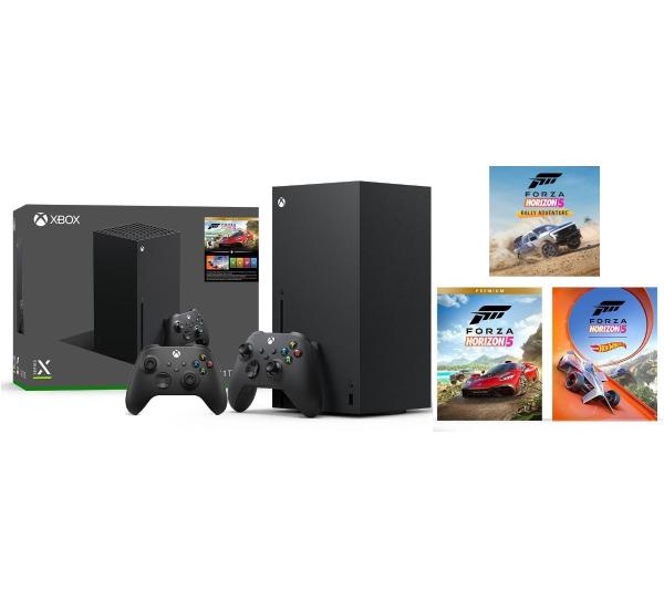 Xbox Series X z napędem - 1TB + Forza Horizon 5 Bundle + dodatkowy pad (czarny)