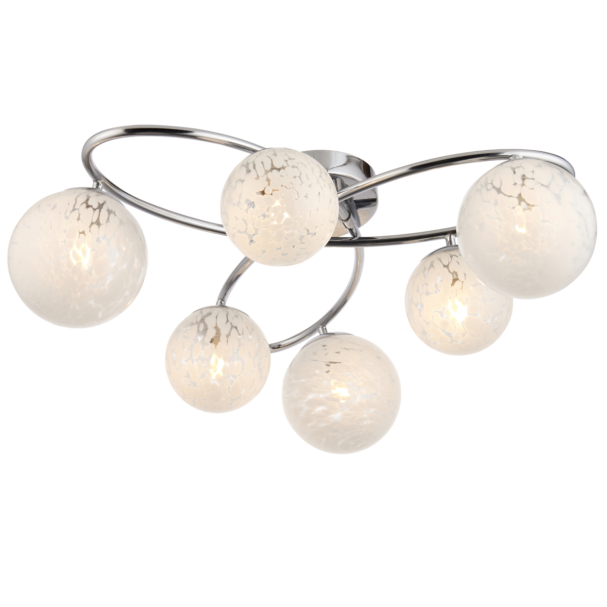 Sufitowa lampa metalowa L&-197232 Light& balls szklane kule chrom