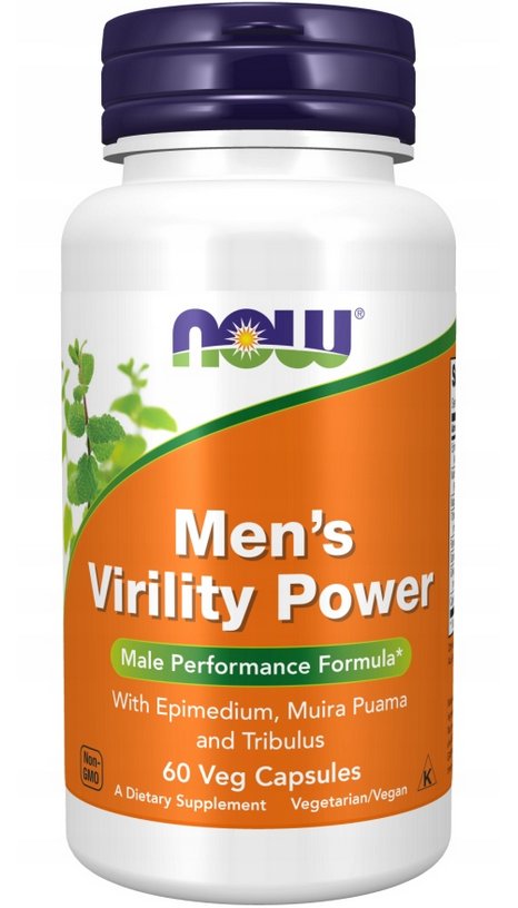 Now Foods, Now Men's Virility Power Libido Maca, 60 Kaps.