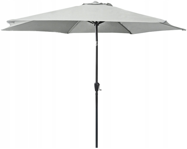 DUŻY SKŁADANY REGULOWANY PARASOL OGRODOWY 300CM WODOODPORNY 8-SEGMENTOWY