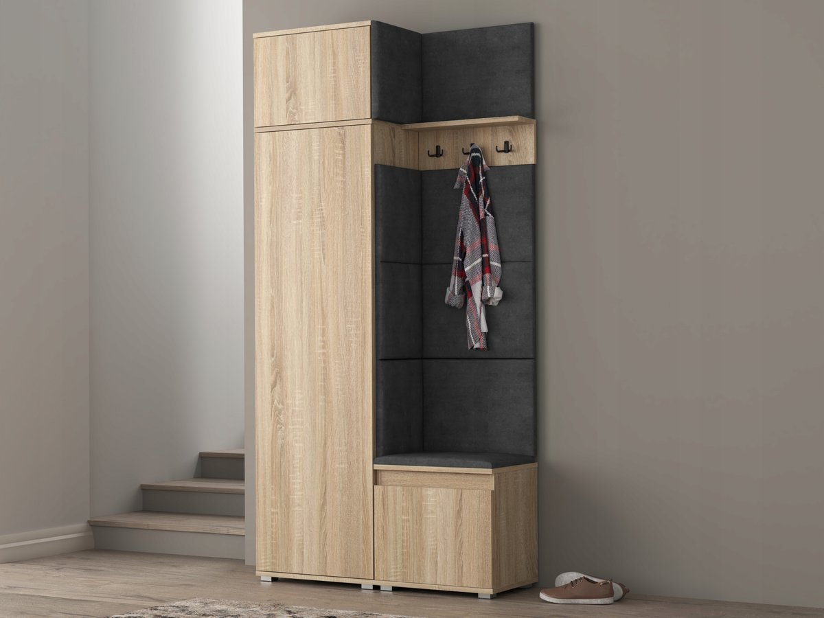 Garderoba z nadstawką panele NEVADA 104 DĄB SONOMA
