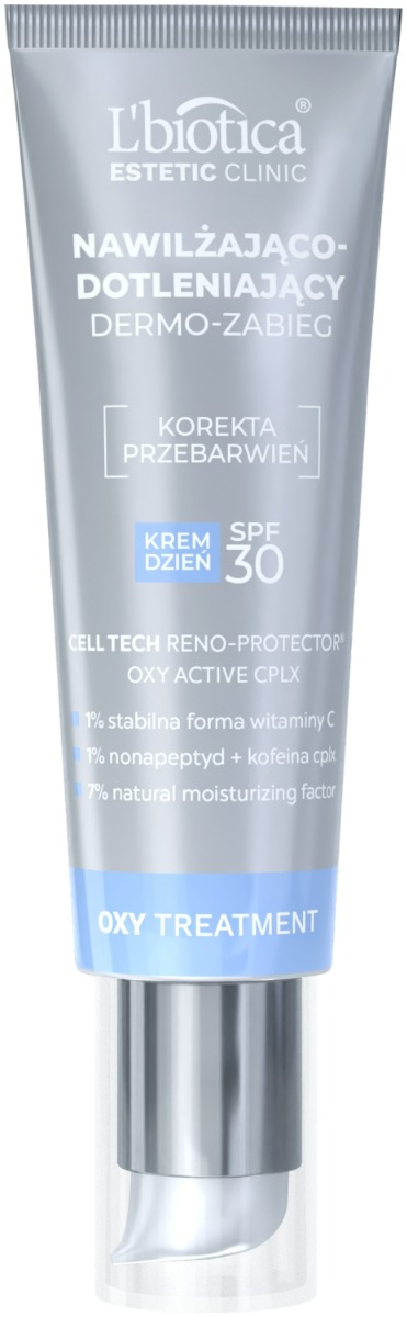 LBiotica Estetic Clinic Oxy Treatment Nawilżająco-dotleniający dermo-zabieg Krem na dzień SPF30 35ml