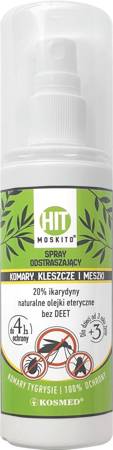 Kosmed HIT Spray odstraszający komary, kleszcze, meszki bez DEET 80ml