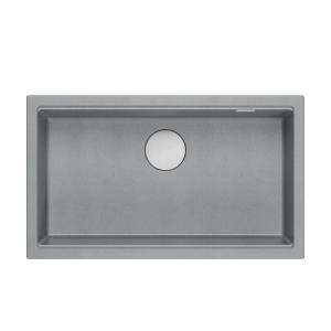 QUADRON Zlewozmywak (76x44) DASH 110 szary, elementy stalowe HQD7644U5_BS_U