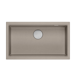 QUADRON Zlewozmywak (76x44) DASH 110 szarobeżowy, elementy stalowe HQD7644U4_BS_U