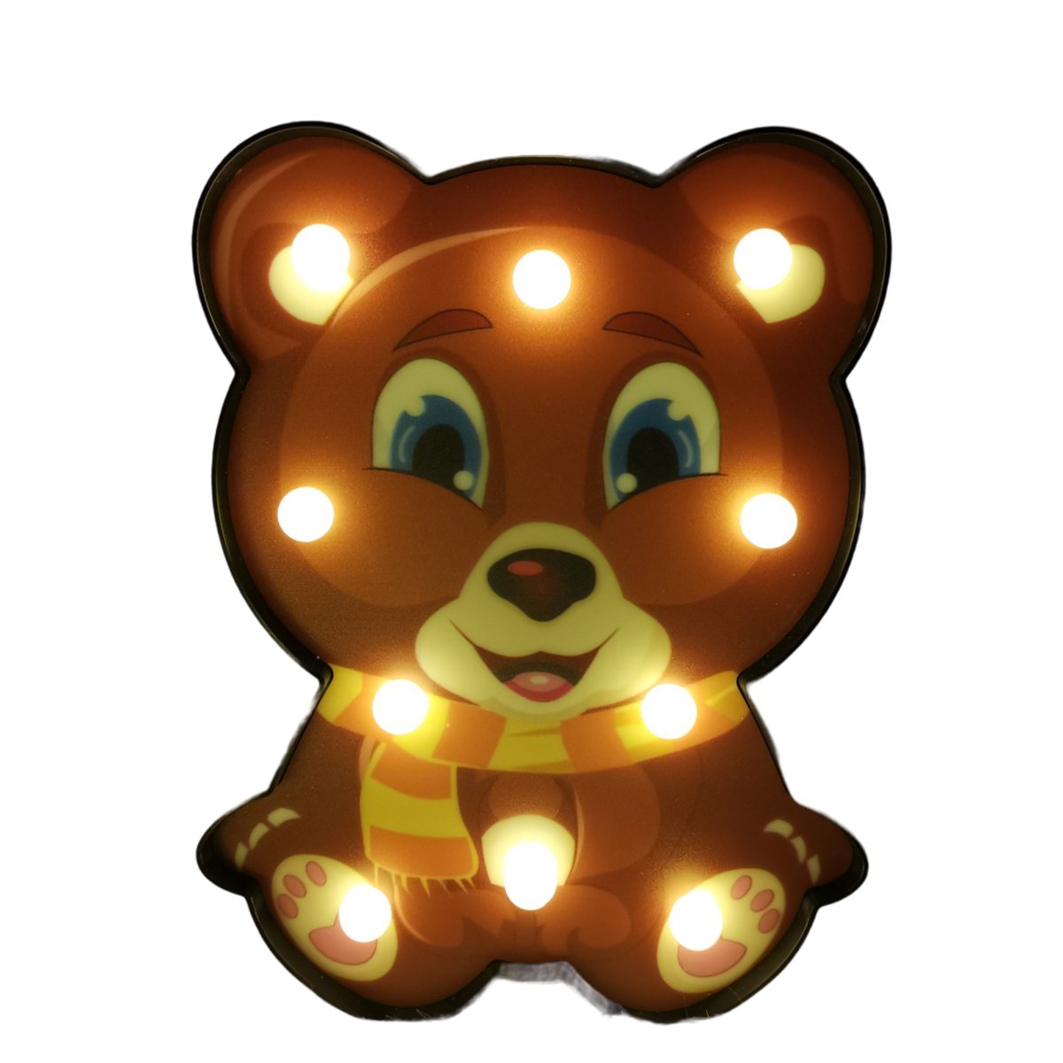 Lampka nocna dla dzieci LED miś 3d ścienna lampa