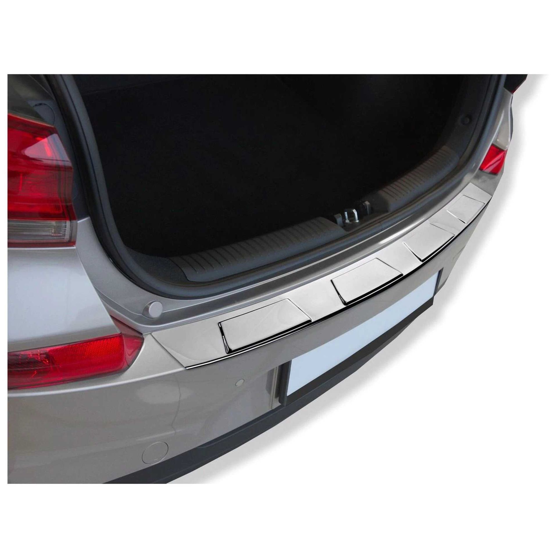 Nakładka na zderzak do Hyundai Elantra AD IV FL od 2019 Sedan 5-drzwiowy - 4 Trapez,Połysk