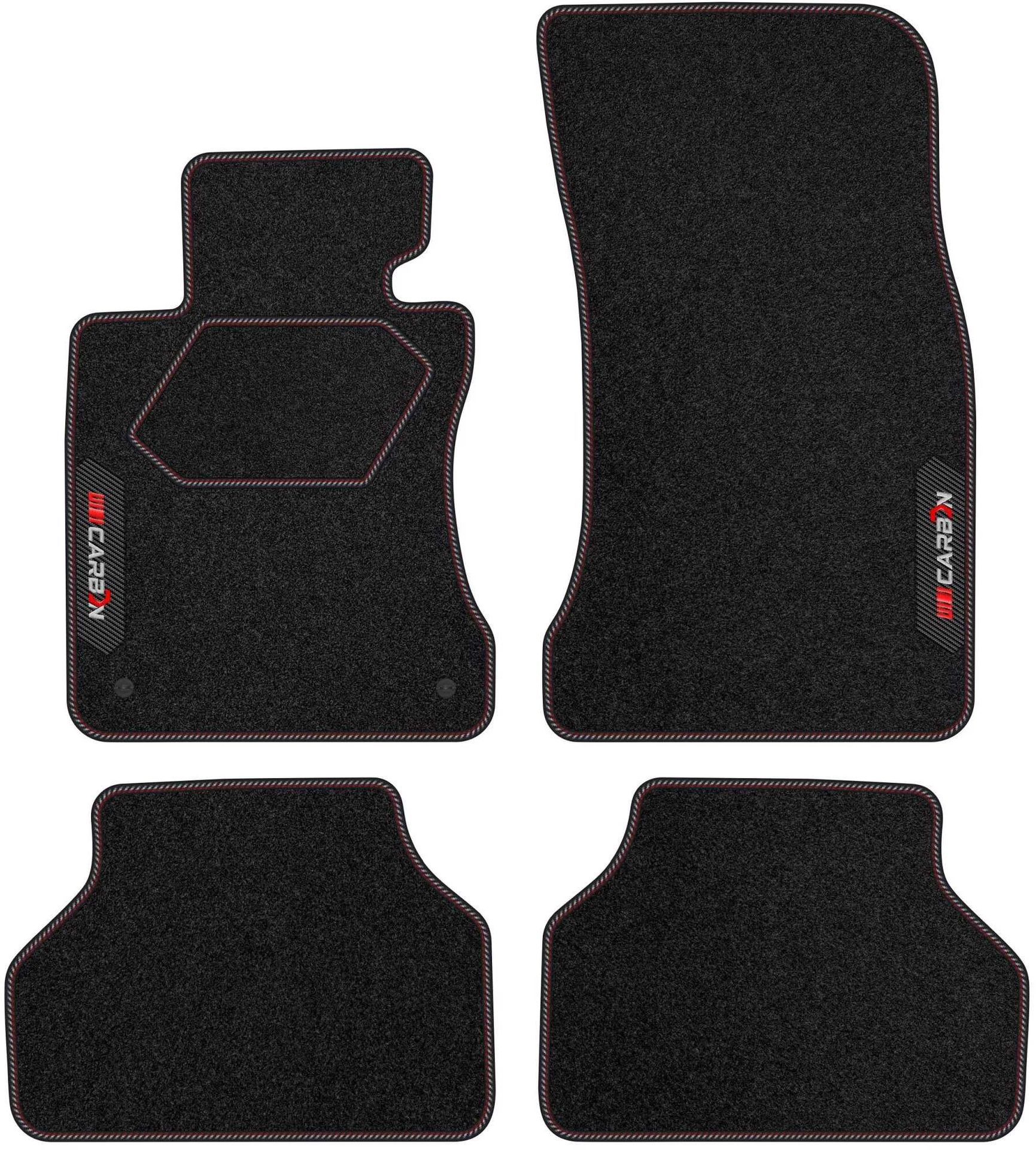 Dywaniki welurowe z serii Carbon  do BMW Seria 5 E60 2003-2010