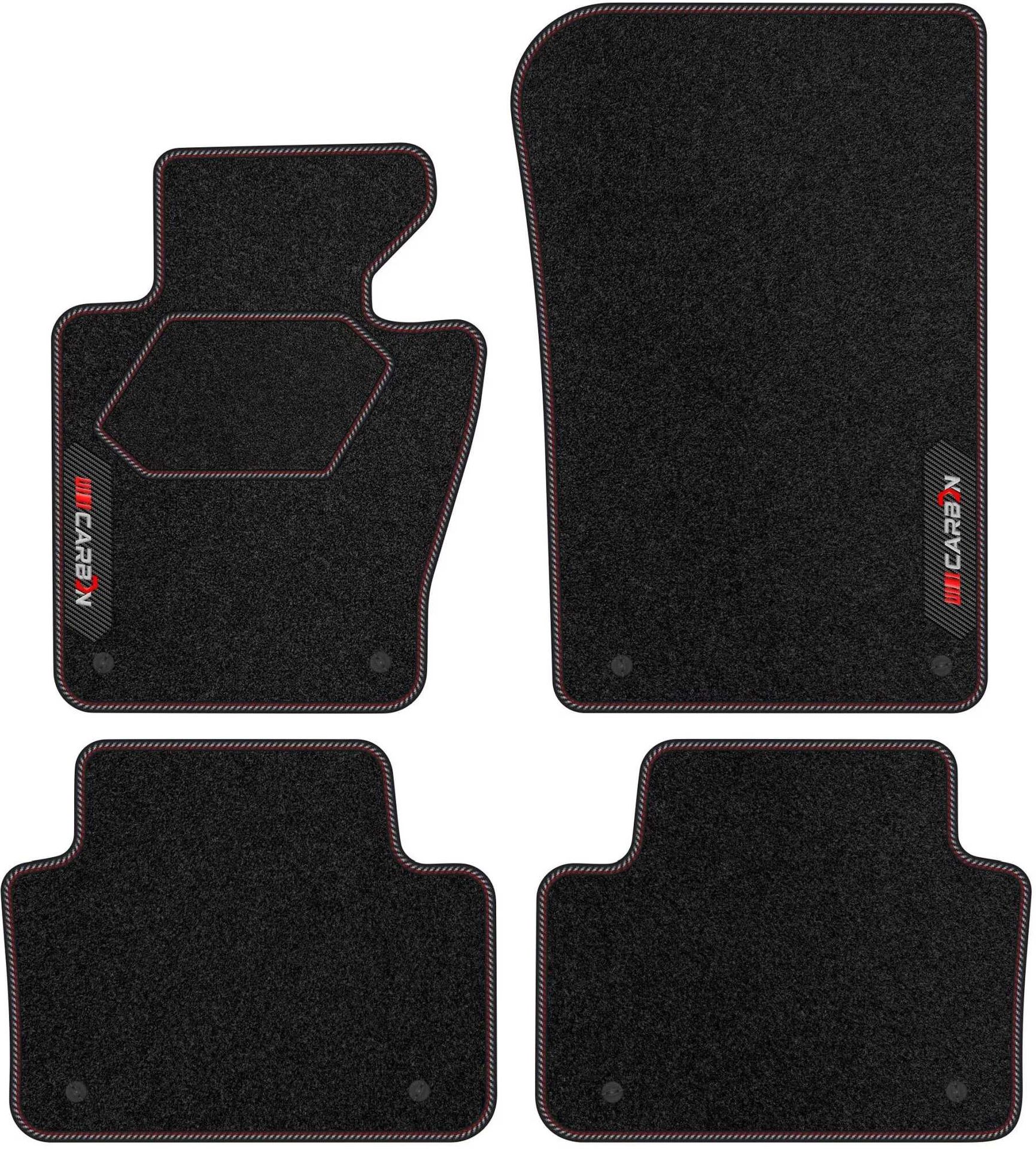 Dywaniki welurowe z serii Carbon  do BMW X3 E83 2003-2010