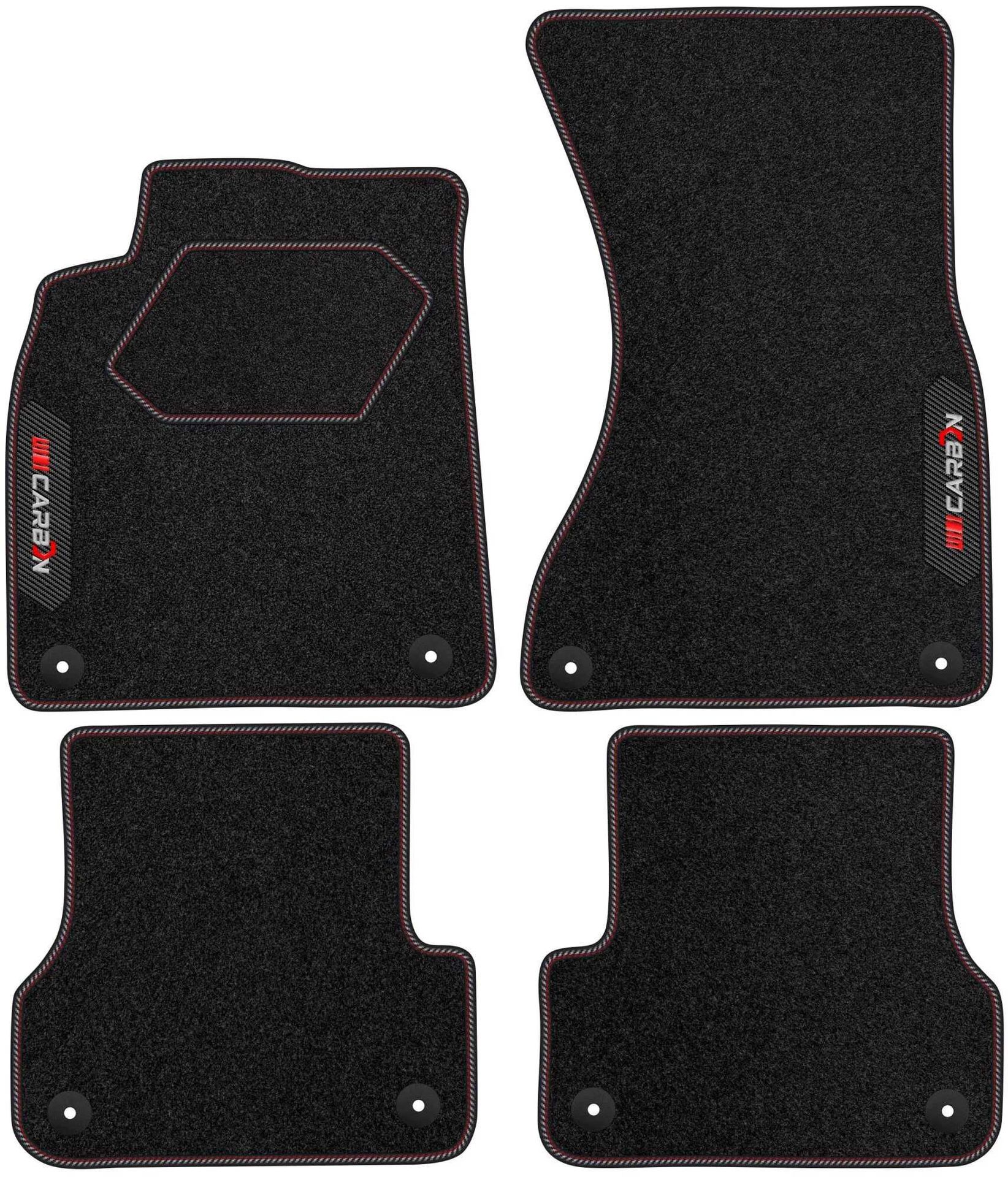 Dywaniki welurowe z serii Carbon  do Audi A7 4G 2010-2018