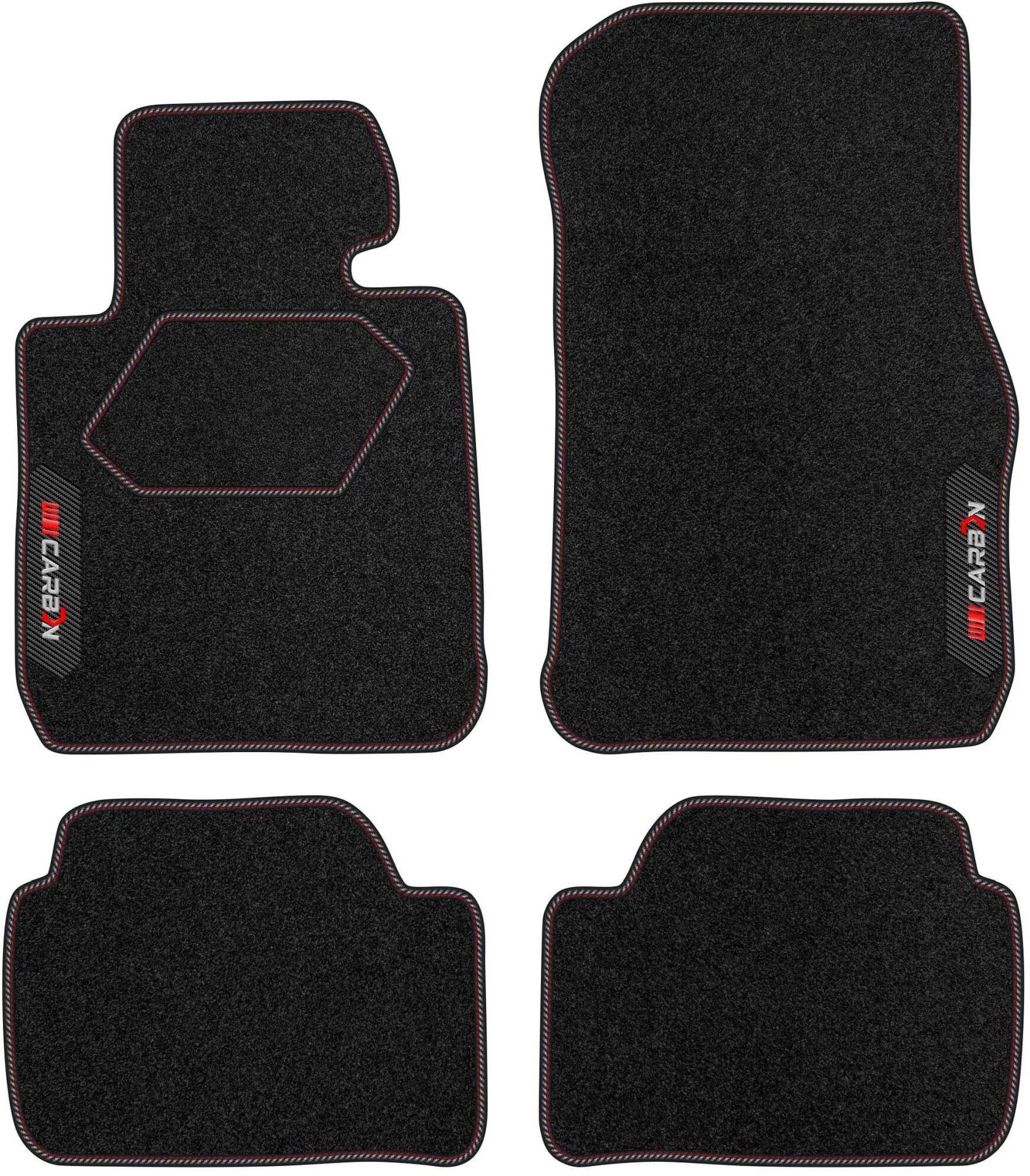 Dywaniki welurowe z serii Carbon  do BMW Seria 1 F20 2011-2019