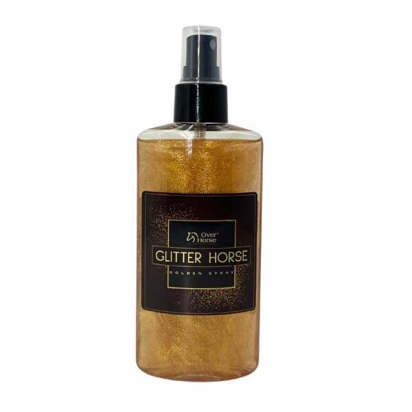 Over Horse Spray z brokatem do sierści, grzywy i ogona Glitter Horse Golden Spray 150 ml