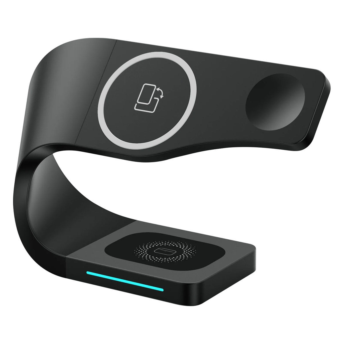 Stacja ładująca Black MagSafe do iPhone'a, Apple Watch, Air Pods