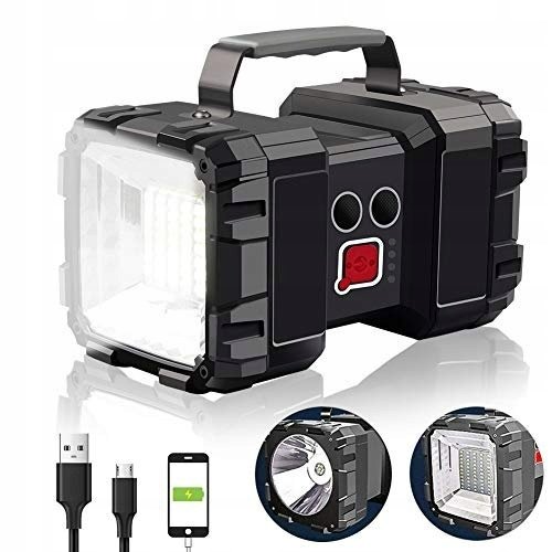 LATARKA SZPERACZ AKUMULATOROWA POWERBANK LED MOCNA