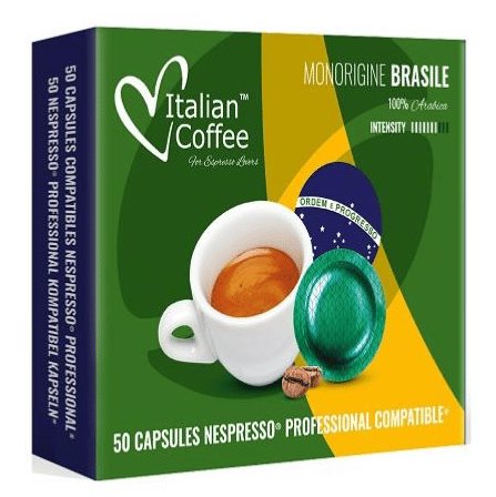 Monorigine Brasile kapsułki kompatybilne z systemem NESPRESSO PROFESSIONAL - 50 kapsułek
