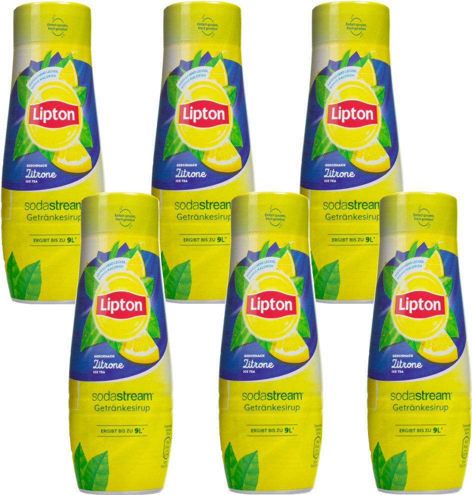 6x Syrop do SodaStream Lipton Ice Tea Cytryna 440 ml