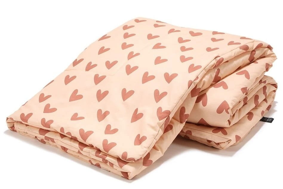 Kołdra Dziecięca Bawełniana Xl 150X200 Heartbeat Pink La Millou