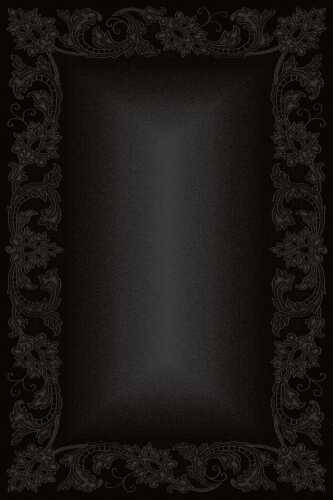 Dywan polski Agnella OPAL MARIE BLACK WEŁNA