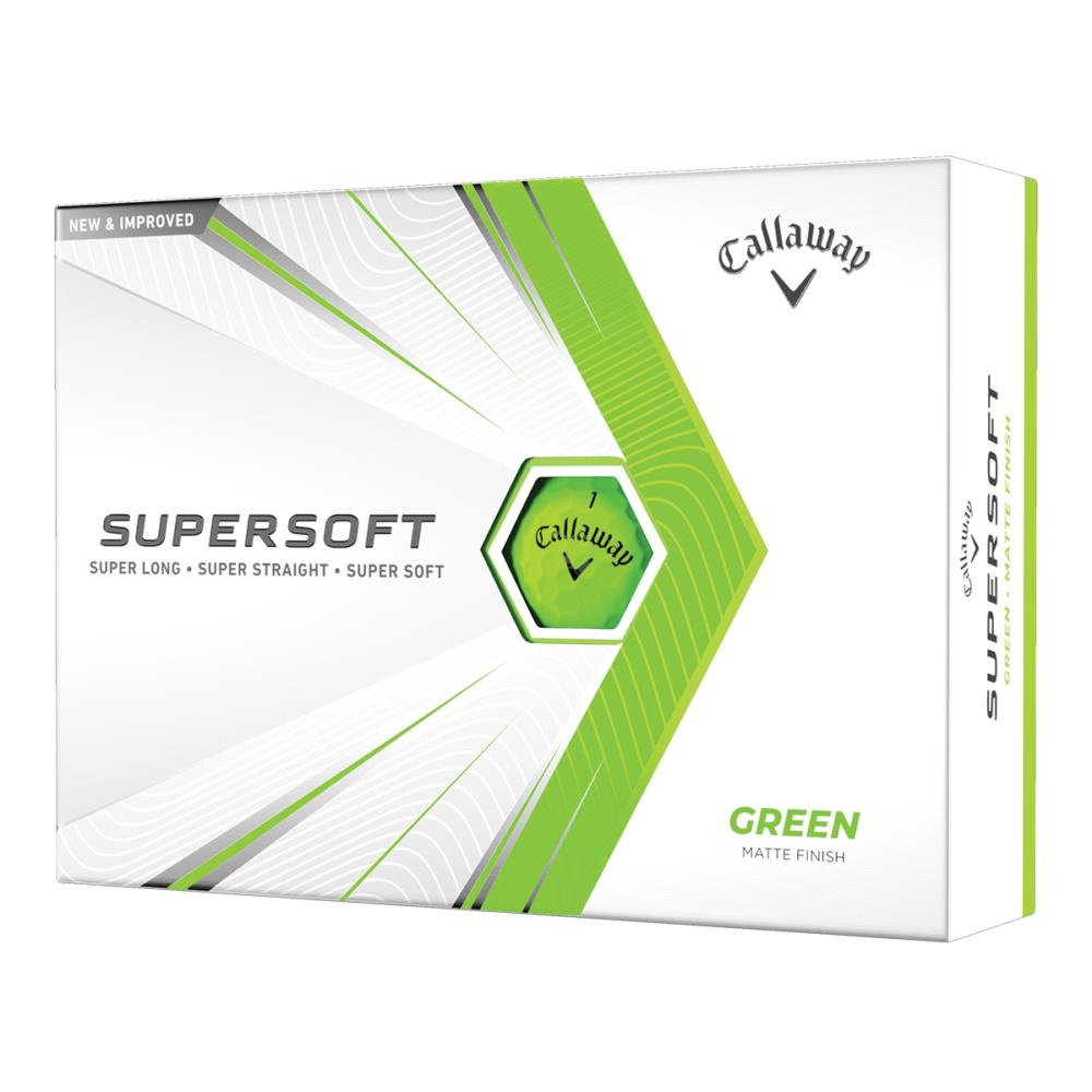 Matowe piłki golfowe CALLAWAY SUPERSOFT (zielone)