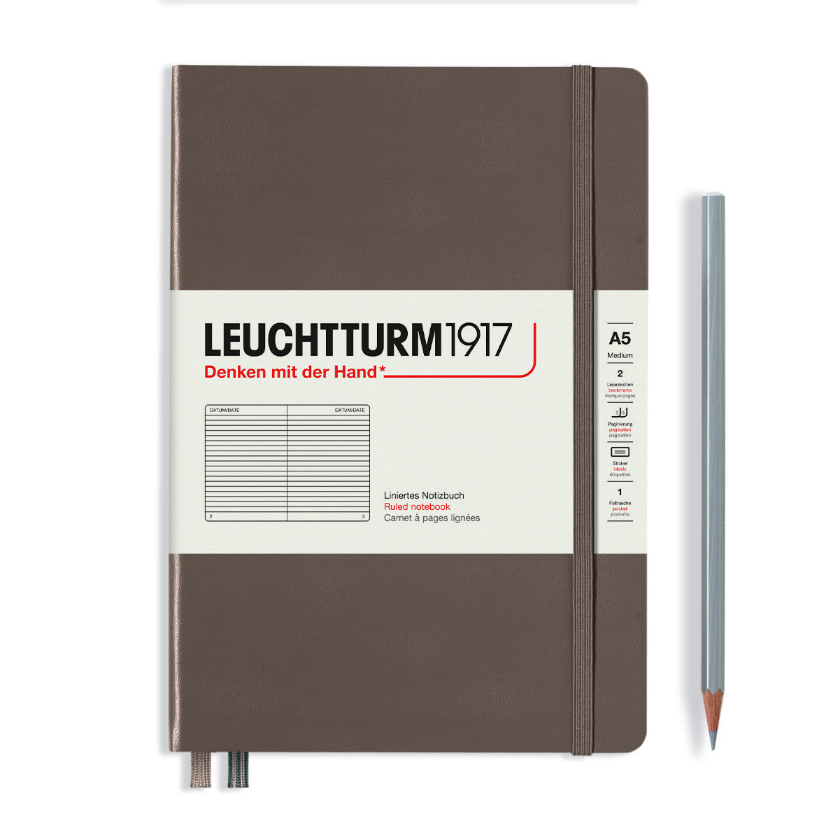 Notatnik Leuchtturm1917 Medium, notatnik w linie, A5, Rising Colours Warm Earth