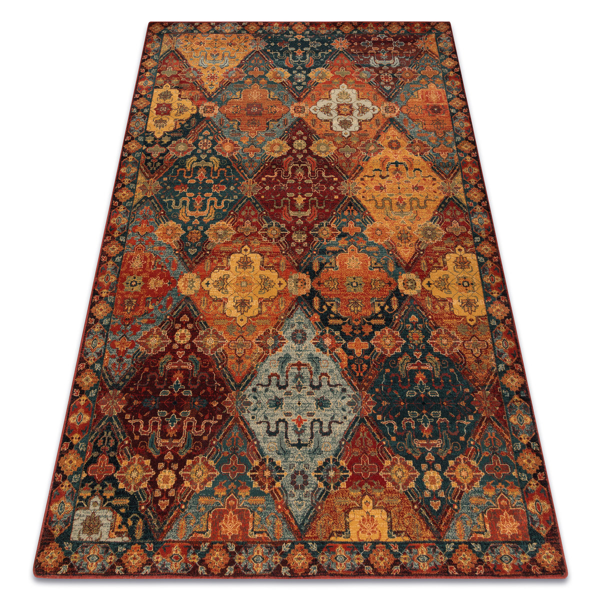 Dywan wełniany OMEGA Torino orientalny - rubin, 235x350 cm