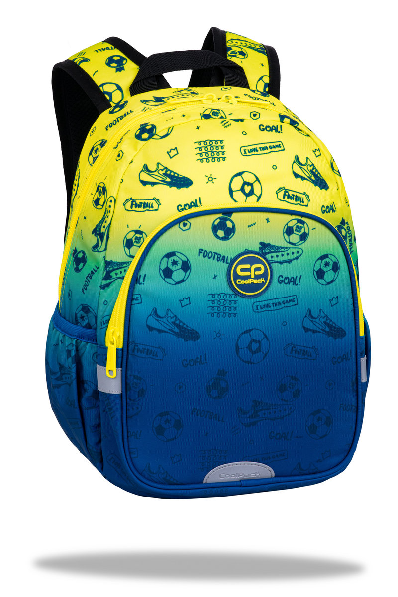 Coolpack F049339, Plecak szkolny TOBY FOOTBALL 2T, Wielobarwny, 2t piłka nożna, 35 x 26 x 12 cm, designerski