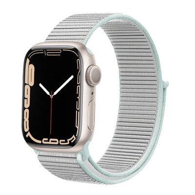 Crong Nylon - Pasek sportowy do Apple Watch 38/40/41 mm (Pastel Grey)