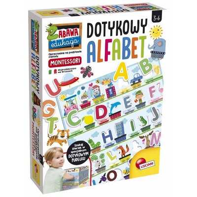 Lisciani Giochi Montessori Plus. Dotykowy alfabet