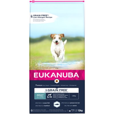 Eukanuba Adult Small&Medium Grain Free 12kg
