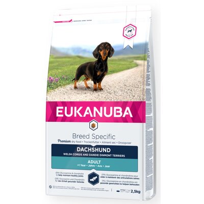 Eukanuba Adult Breed Specific Dachshund - 2 x 2,5 kg