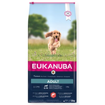 Eukanuba Adult Small & Medium Salmon&Barley 12 kg