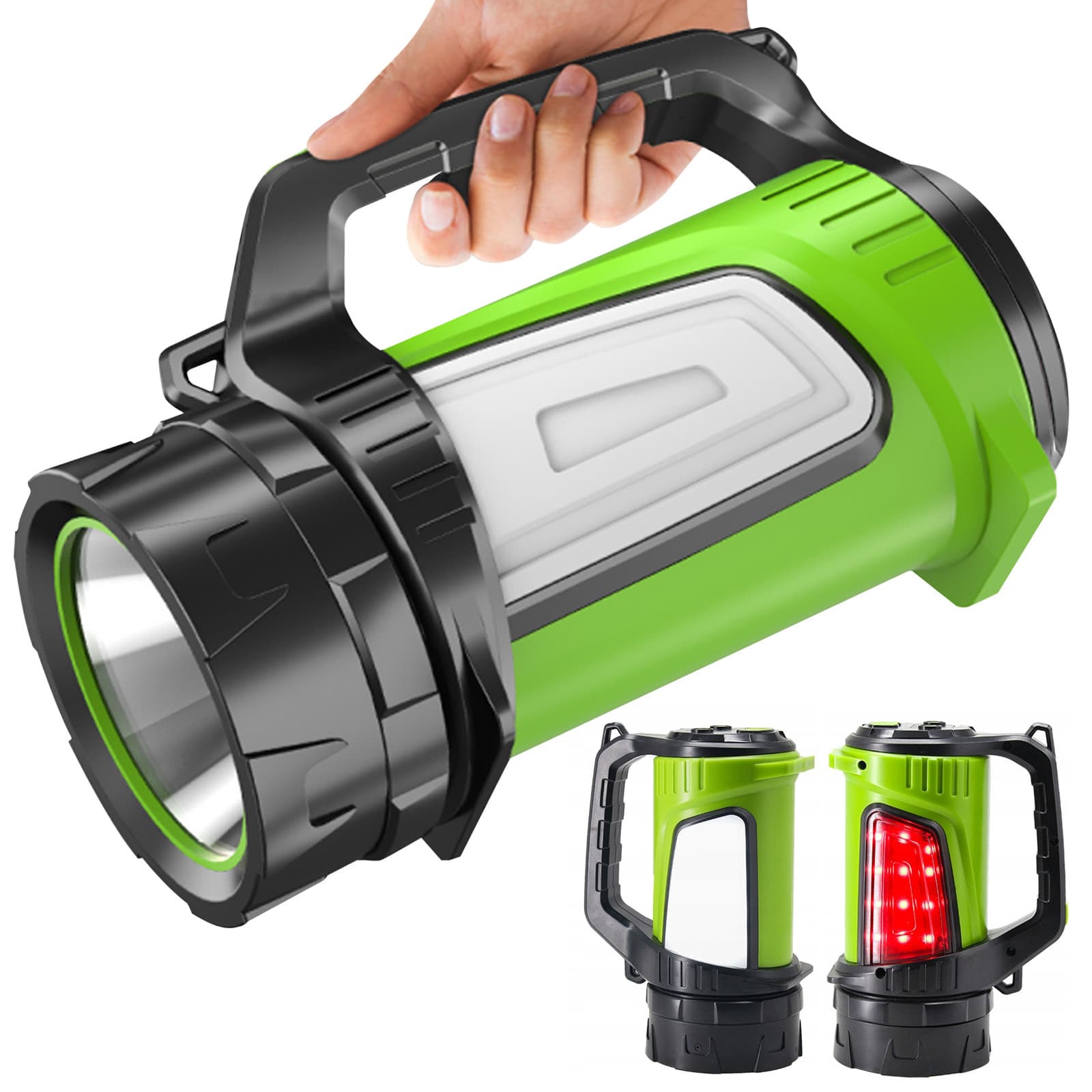 Latarka LED 3w1 Maclean, funkcja powerbanku, 3 tryby świecenia, 5W XM-L-T6, Cold White 6000K, 3,7V 2x18650 4000mAh, MCE345