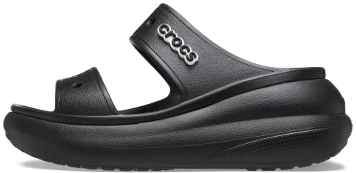 Crocs Classic Crush Sandal 207670, Kapcie Unisex-Dorosły, Black, 39/40 EU, Czarny, 39/40 EU