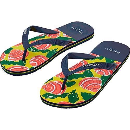 Hackett London Męskie klapki japonki Capri SEA Shells, granatowe, 7 UK, granatowy, 39.5 EU