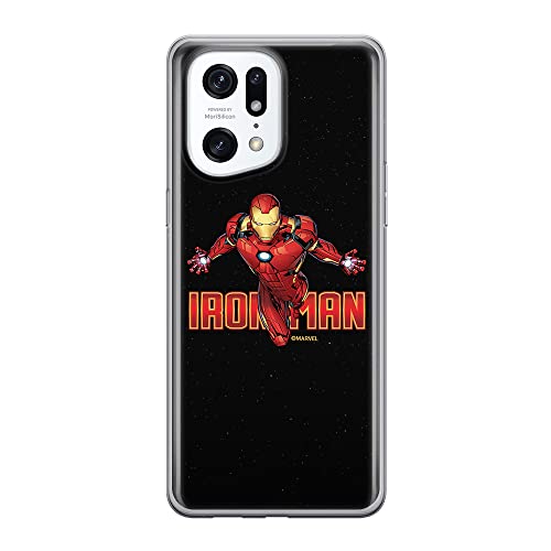 ERT GROUP etui na telefon Oppo FIND X5 PRO, case oryginalny i oficjalnie licencjonowany przez Marvel, wzór Iron Man 030, optymalnie dopasowane, plecki z TPU