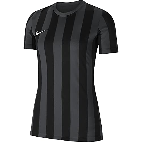 Nike Damska koszulka Striped Division Iv Jersey Ss Women T-Shirt szary antracytowy/czarny/biały L