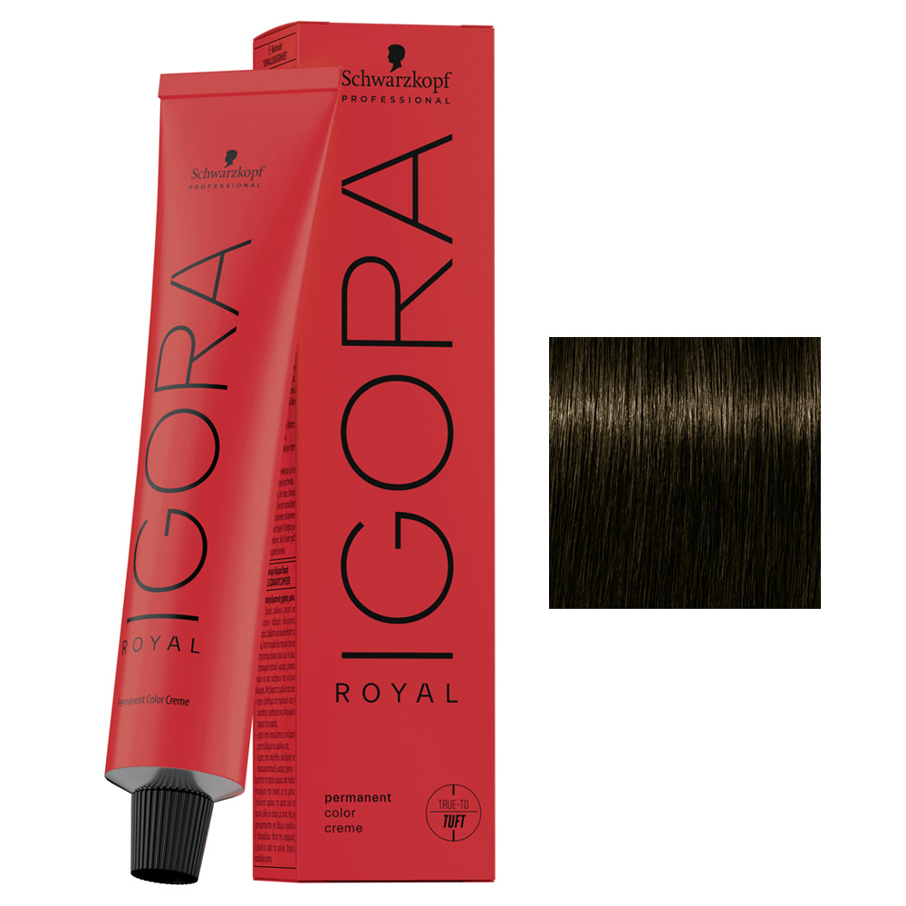 Schwarzkopf Igora Royal, profesjonalna farba do wosw, 4-63, 60ml