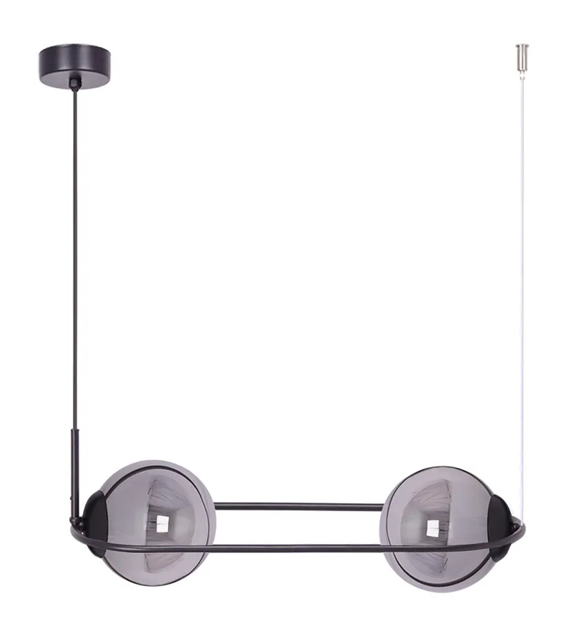 Lampa wisząca nad stół z grafitowymi kloszami - 18X A200 F8-C65