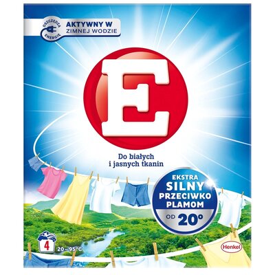 Proszek do prania E Do białych i jasnych tkanin 0.24 kg