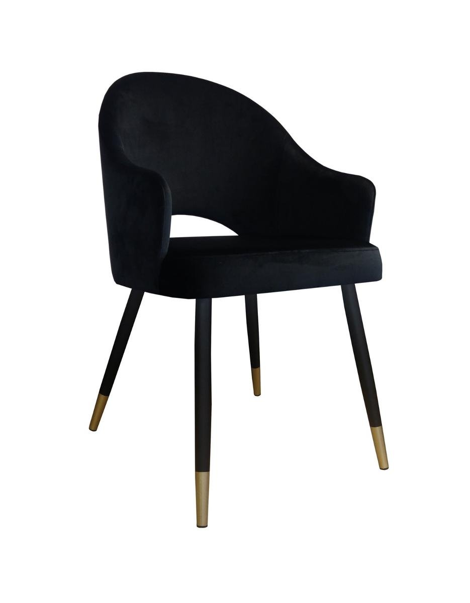 Atos Krzesło Velvet noga czarna/złota MG19